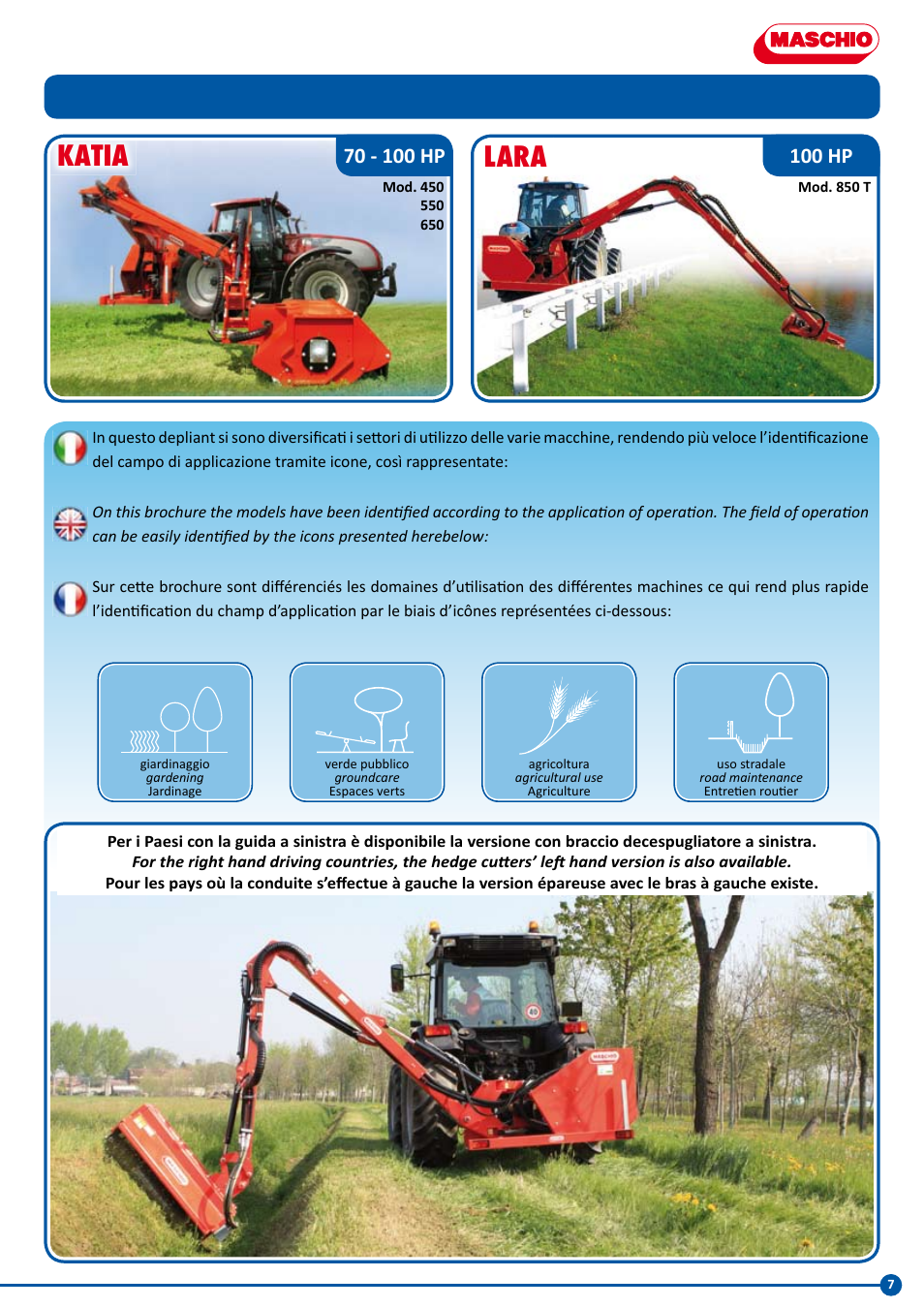 Lara, Katia, 100 hp | Maschio Gaspardo LARA User Manual | Page 7 / 32