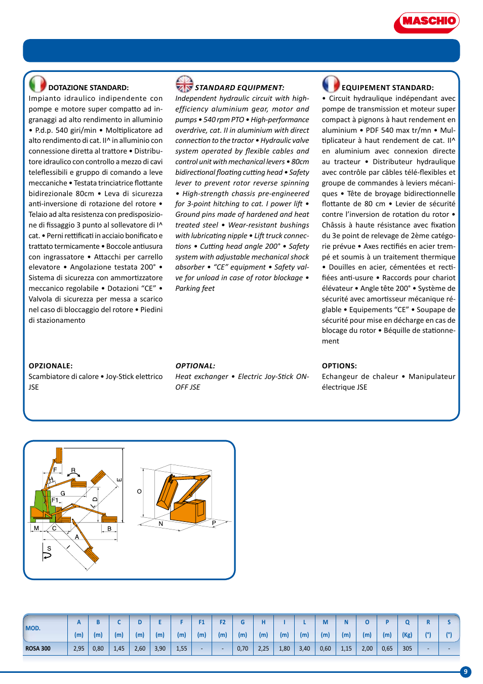 Maschio Gaspardo LARA User Manual | Page 9 / 32