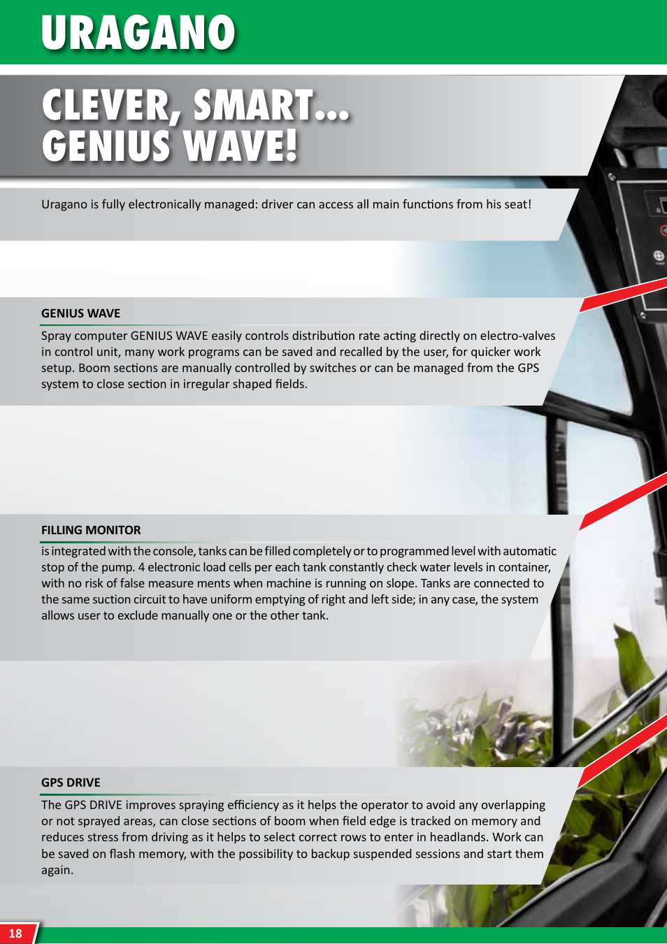 Uragano, Clever, smart... genius wave | Maschio Gaspardo Uragano 2000 User Manual | Page 18 / 28