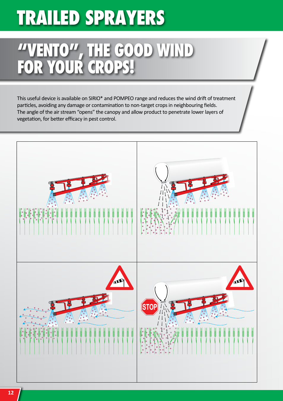 Trailed sprayers, Vento”, the good wind for your crops | Maschio Gaspardo POMPEO S User Manual | Page 12 / 28