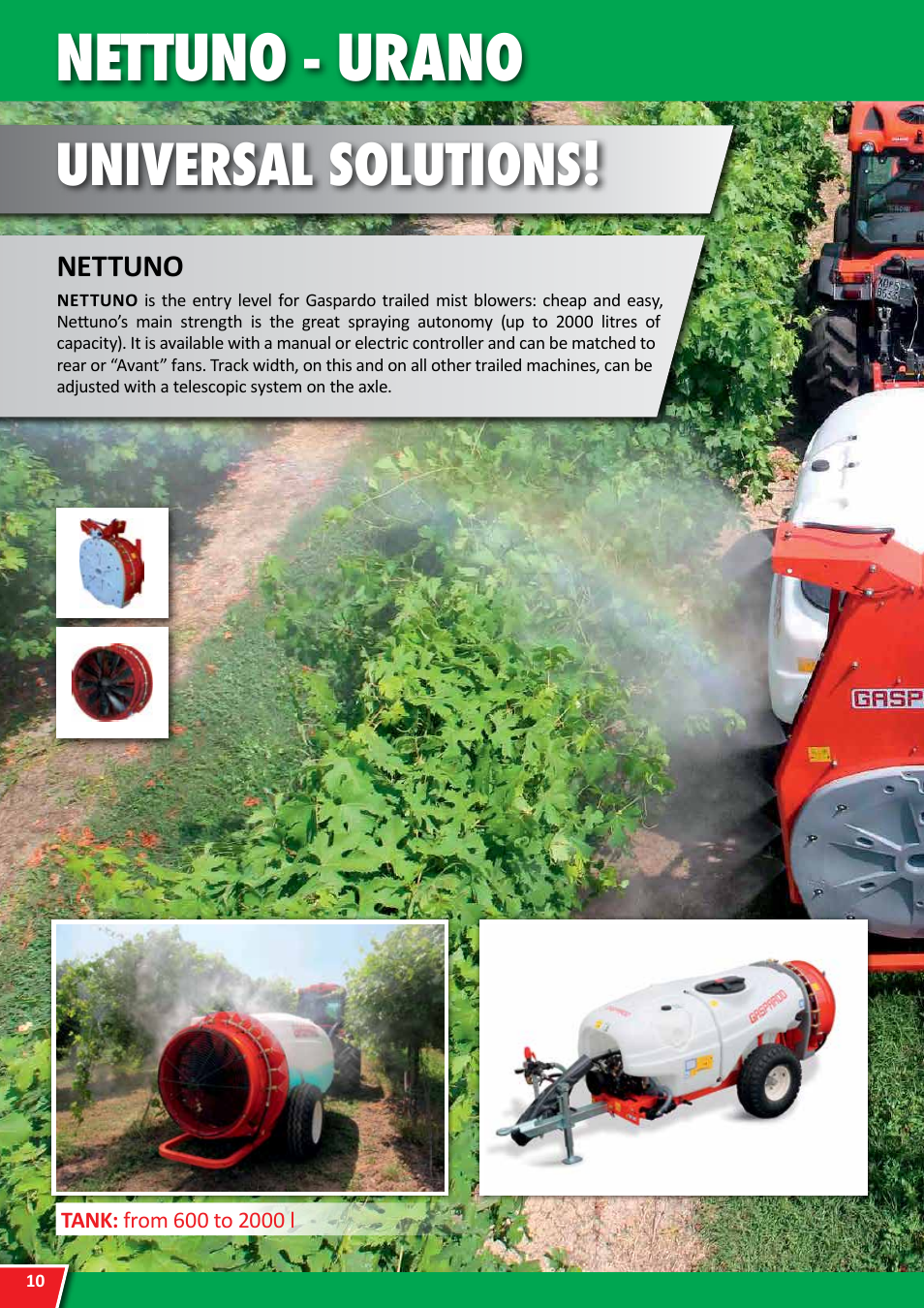 Nettuno - urano, Universal solutions | Maschio Gaspardo APOLLO User Manual | Page 10 / 16