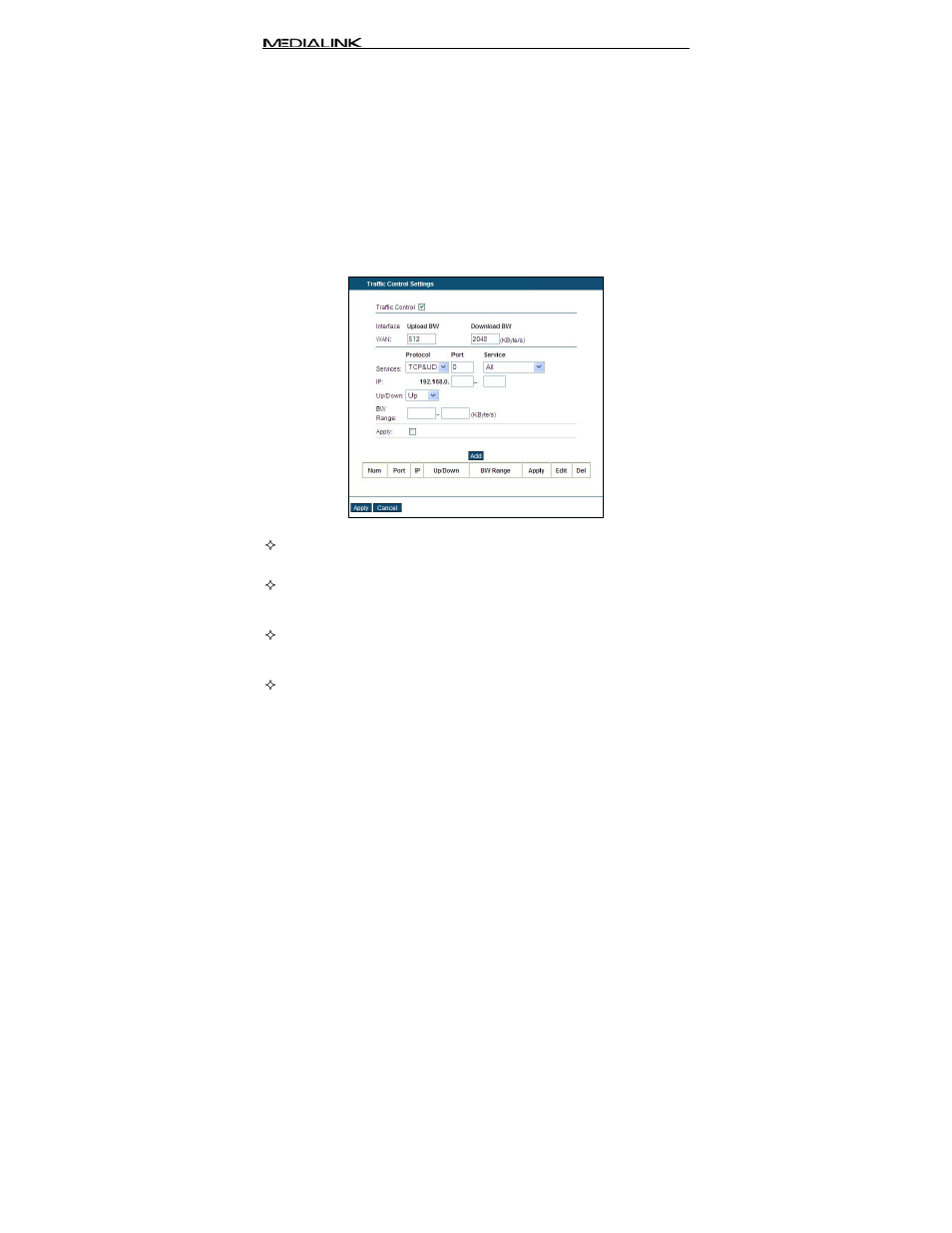 Chapter 9 traffic control, 1 traffic control | Mediabridge MWN-WAPR150N User Guide User Manual | Page 94 / 116