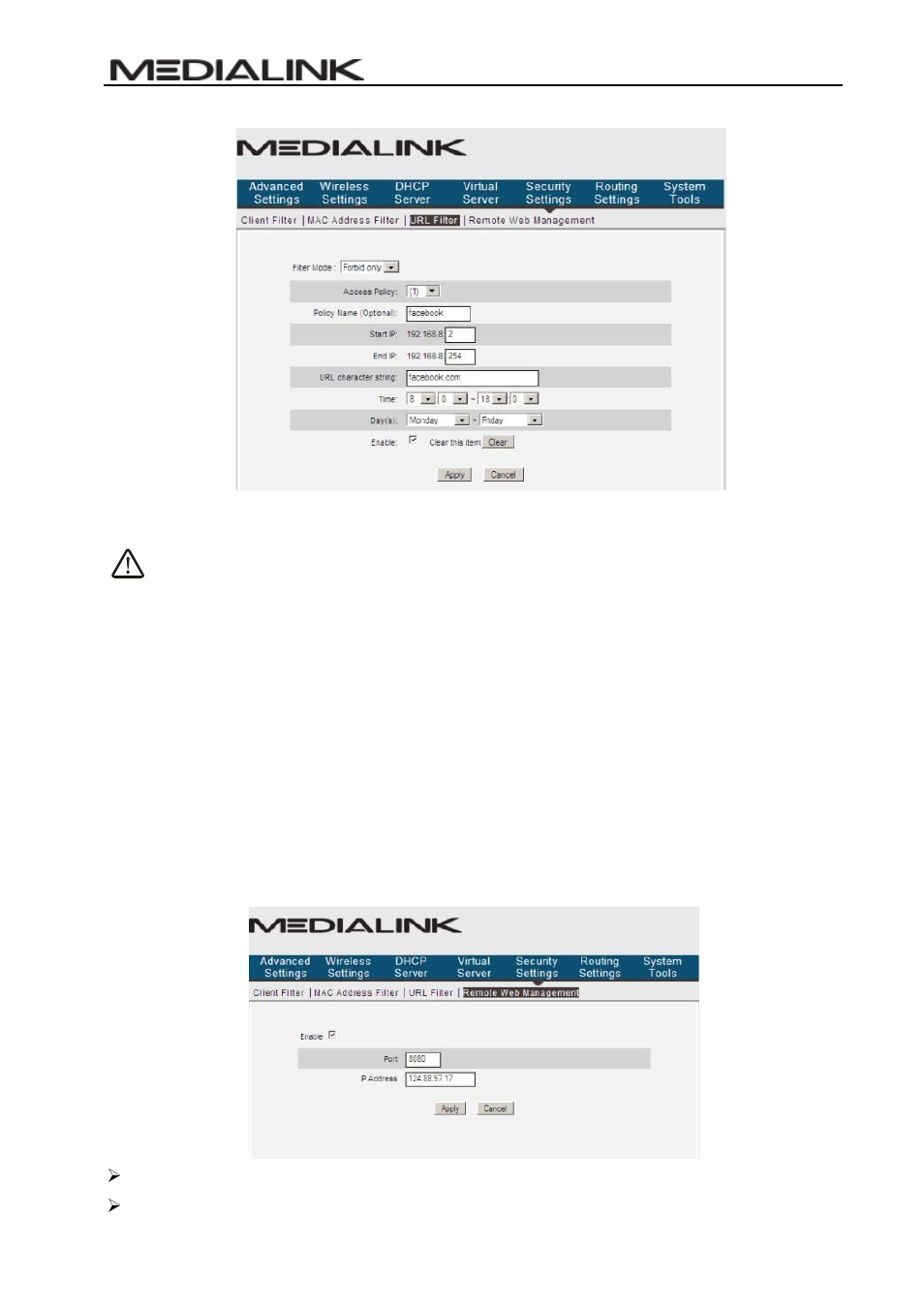 4 remote web management, Emote, Anagement | Mediabridge MWN-WAPR150Nv2 User Guide User Manual | Page 47 / 62