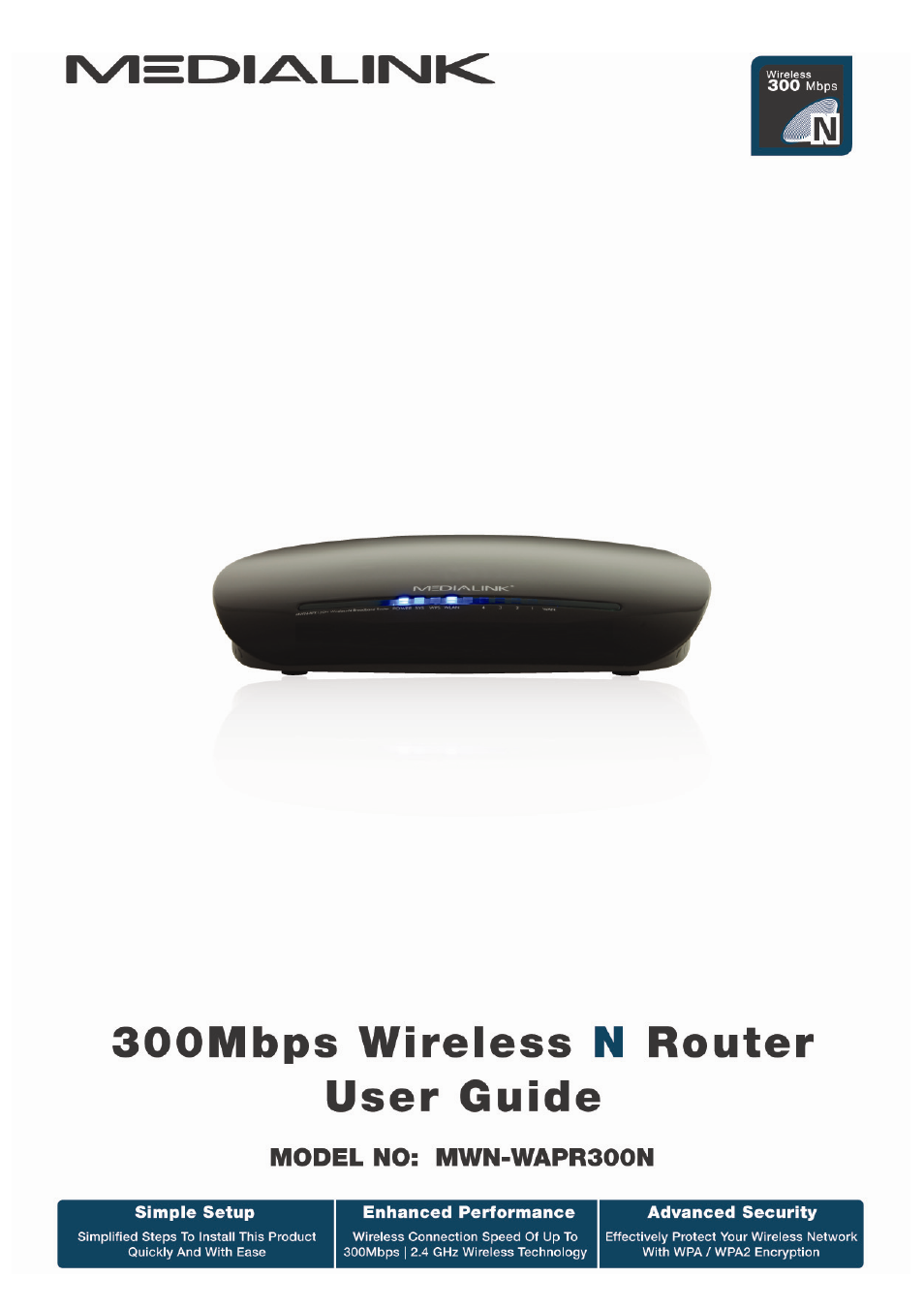 Mediabridge MWN-WAPR300N User Guide User Manual | 70 pages