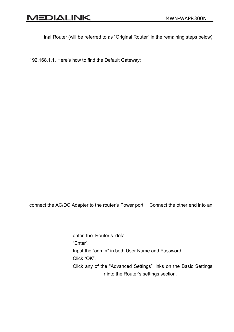 Mediabridge MWN-WAPR300N User Guide User Manual | Page 10 / 70