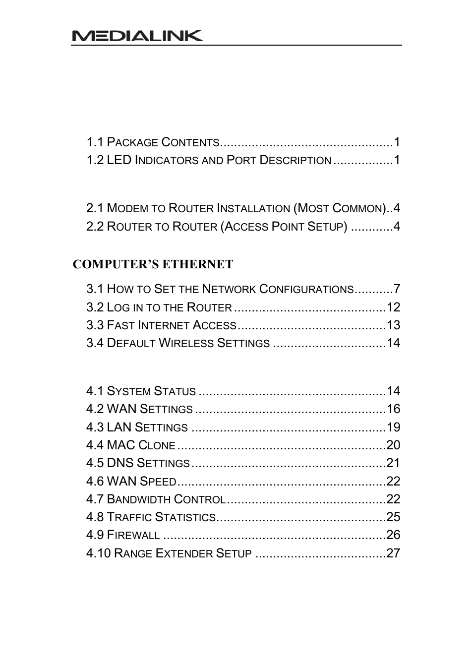 Mediabridge MWN-WAPR300N User Guide User Manual | Page 3 / 70