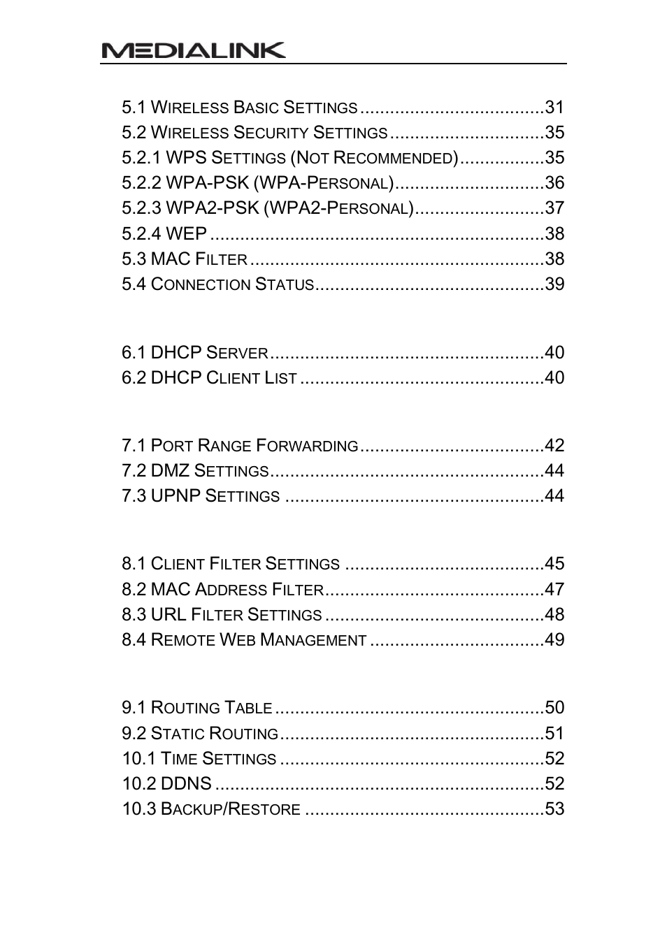 Mediabridge MWN-WAPR300N User Guide User Manual | Page 4 / 70