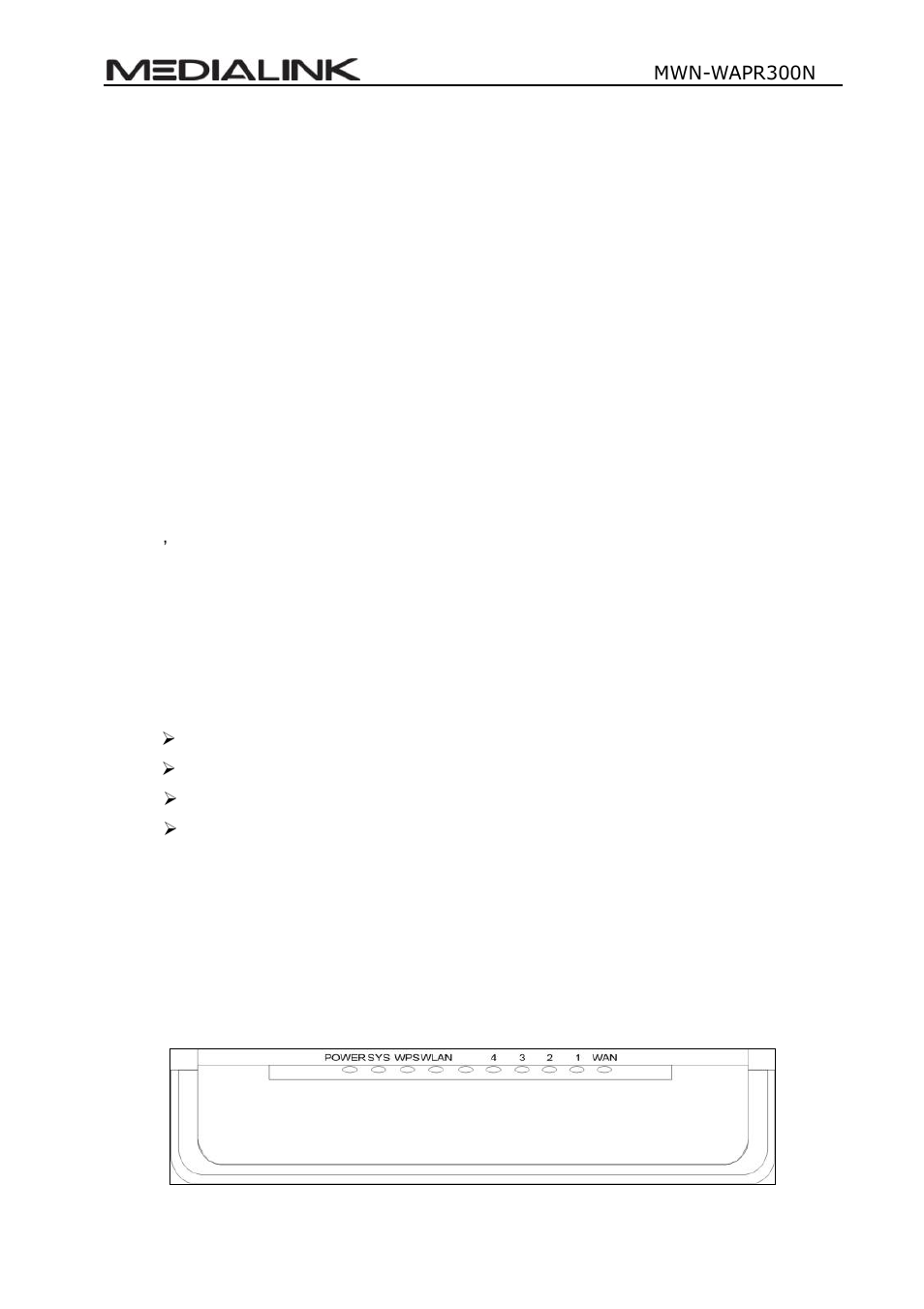 Chapter 1 product introduction, Ackage, Ontents | Ndicators and, Escription | Mediabridge MWN-WAPR300N User Guide User Manual | Page 6 / 70
