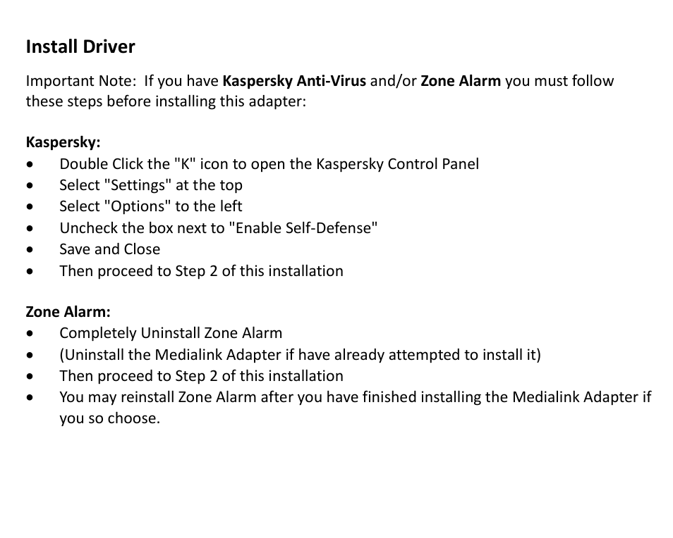 Install driver | Mediabridge MWN-USB300N Quick Installation Guide User Manual | Page 3 / 9