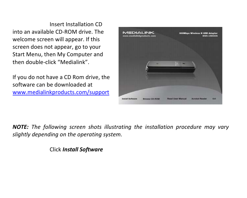 Mediabridge MWN-USB300N Quick Installation Guide User Manual | Page 4 / 9