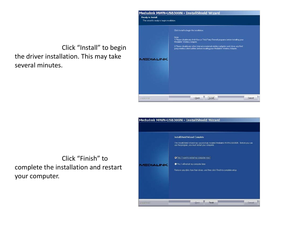 Mediabridge MWN-USB300N Quick Installation Guide User Manual | Page 6 / 9