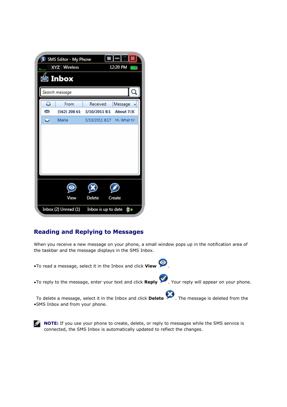 Reading and replying to messages | Mediabridge MUA-BA3 Windows Vista / 7 User Manual | Page 30 / 61