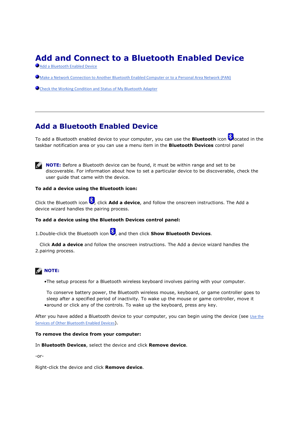 Add and connect to a bluetooth enabled device, Add a bluetooth enabled device | Mediabridge MUA-BA3 Windows Vista / 7 User Manual | Page 6 / 61