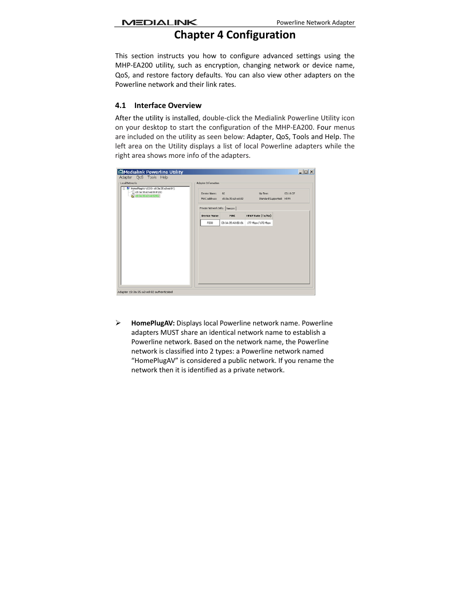 Chapter 4 configuration | Mediabridge MHP-EA200X2 User Guide User Manual | Page 18 / 38