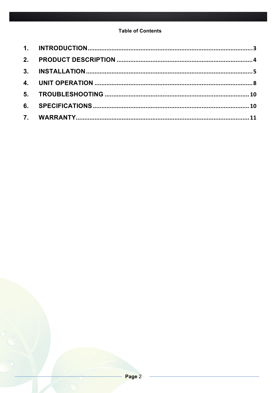 Nature Power True Sinewave Inverter 1000w/2000w User Manual | Page 2 / 11