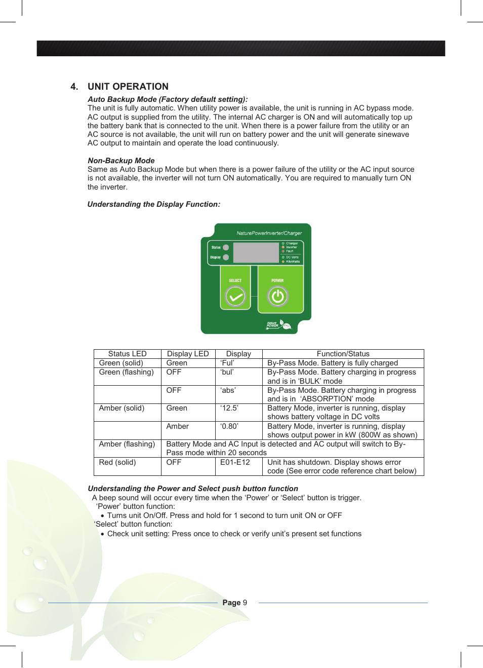 Nature Power Inverter 2000W with 55Amp Inverter Charger (38326) User Manual | Page 9 / 16