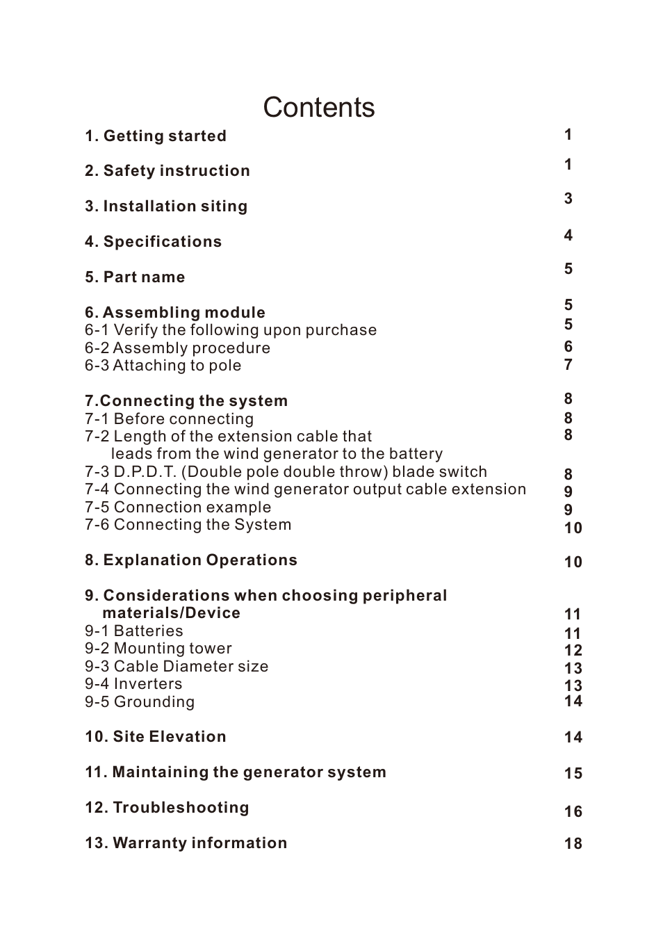 Nature Power 2000W-48V Marine Grade Wind Turbine (70701) User Manual | Page 2 / 20