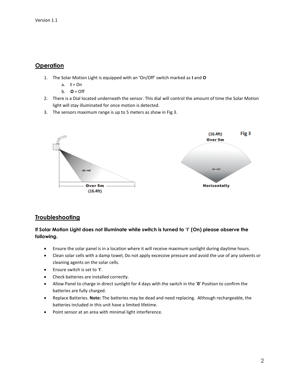 Nature Power Solar Motion Light (22040) User Manual | Page 2 / 3