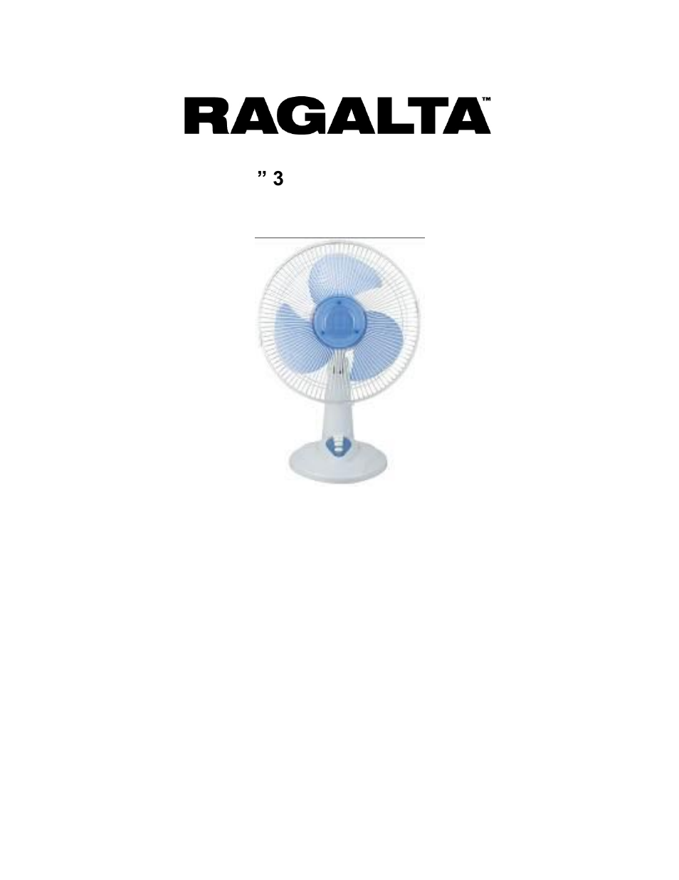 Ragalta RDF-1220 User Manual | 11 pages