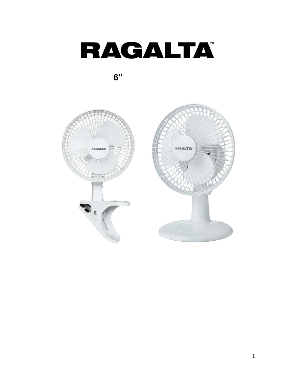 Ragalta RCF-600 User Manual | 10 pages