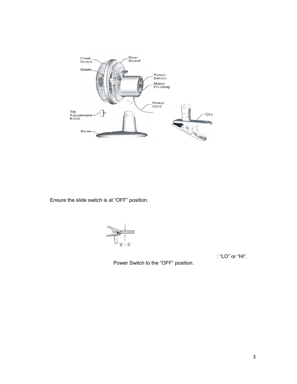 Assembly instructions, Operating instructions | Ragalta RCF-600 User Manual | Page 3 / 10