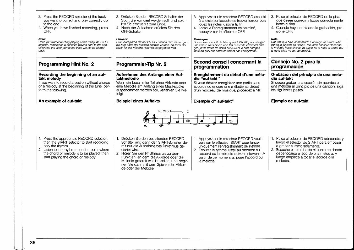 Yamaha PSR-90 User Manual | Page 38 / 51
