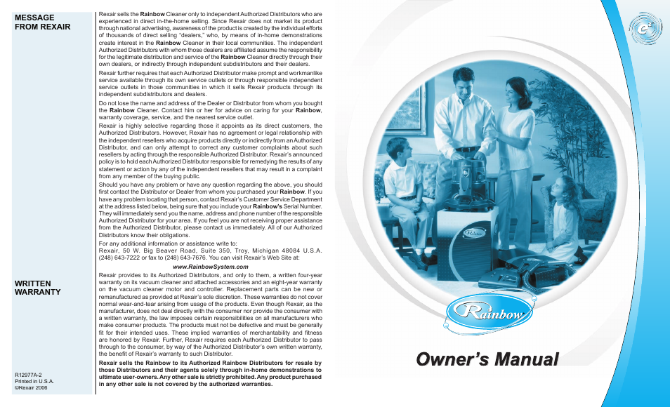 Rainbow e2 (Gold) User Manual | 8 pages