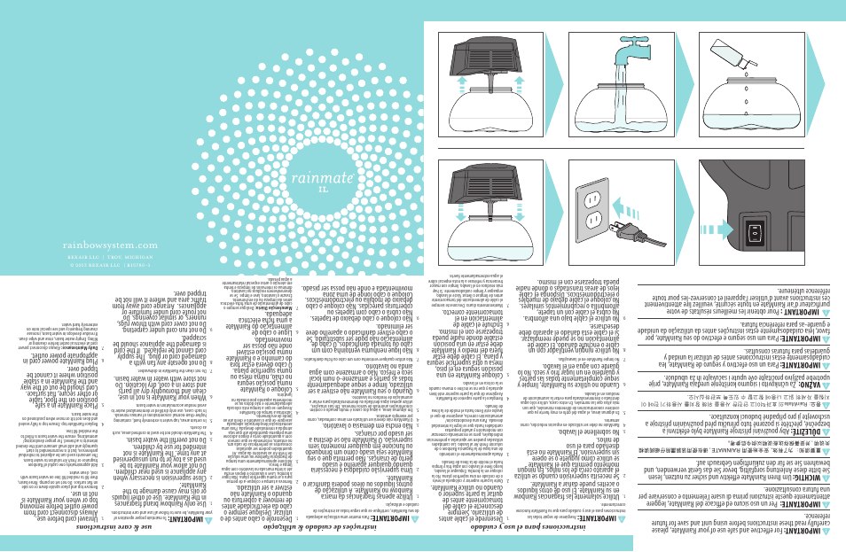 Rainbow RainMate IL User Manual | 2 pages