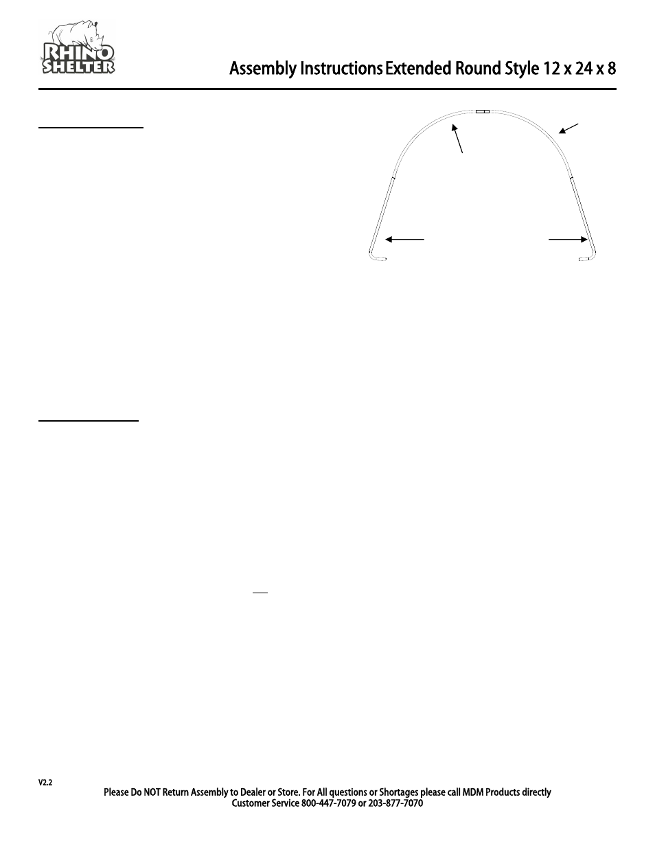 Site preparation, Frame assembly, Assembly instructions | Rhino Shelter EXT ROUND-12WX24LX8H User Manual | Page 3 / 9