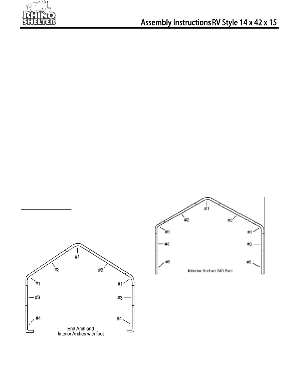 Assembly instructions | Rhino Shelter HOUSE-14W X 42L X 15H User Manual | Page 4 / 11