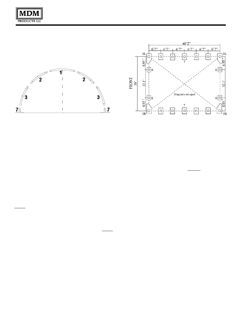 Securing base flanges | Rhino Shelter ROUND-30W X 40L X 15H User Manual | Page 4 / 18