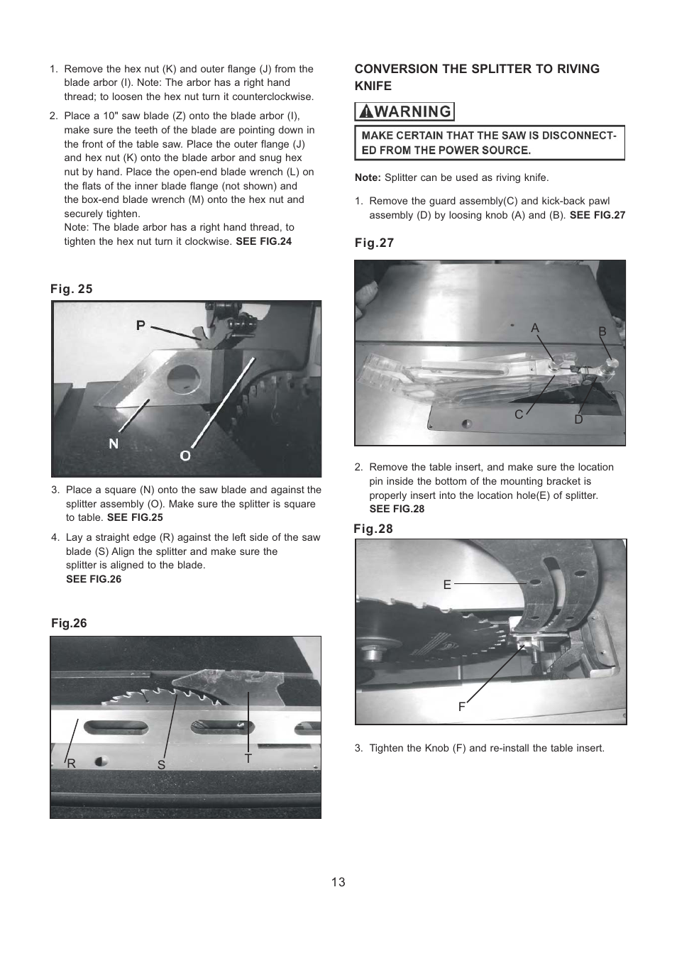 RIKON Power Tools 10-201 User Manual | Page 13 / 40