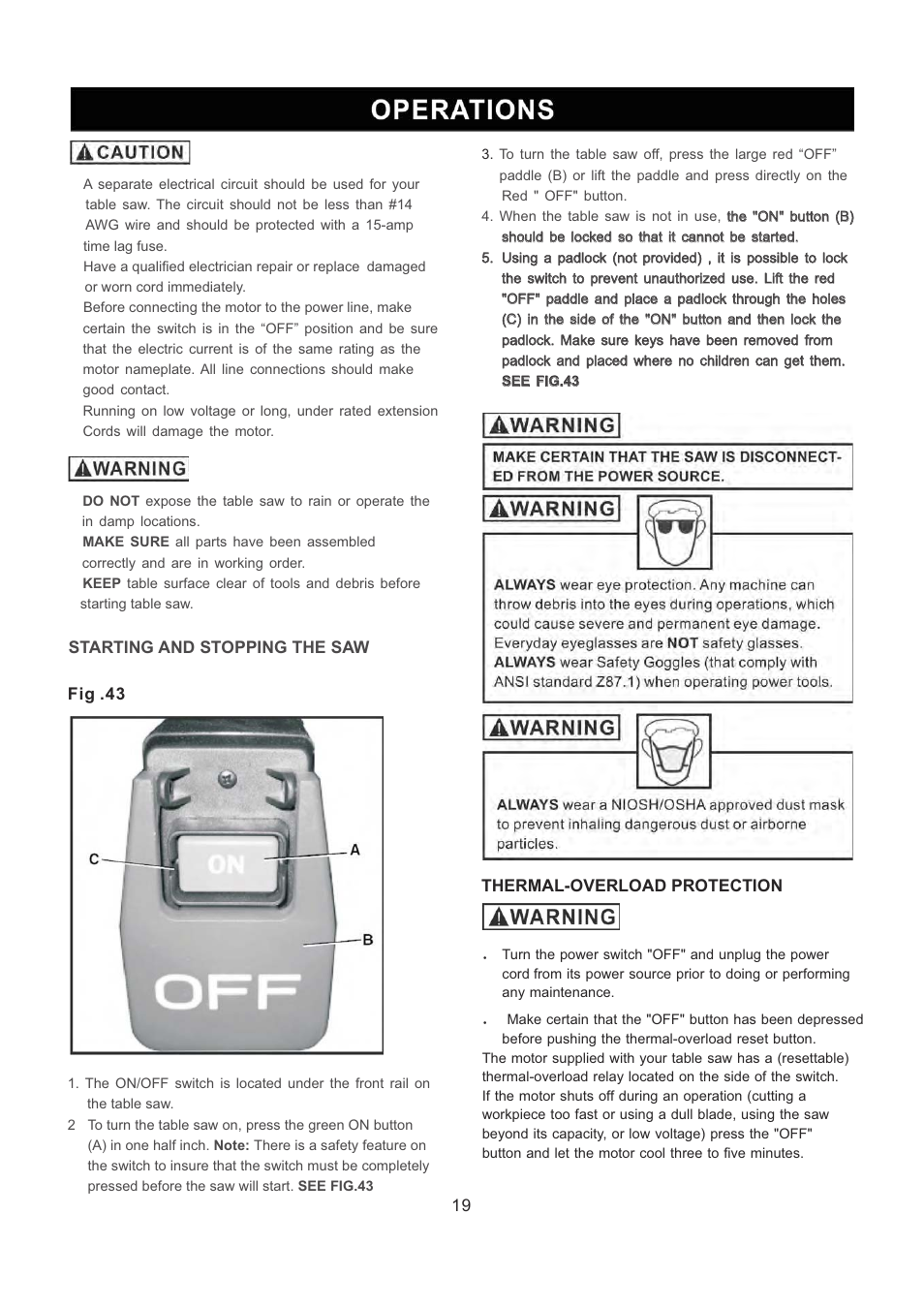 RIKON Power Tools 10-201 User Manual | Page 19 / 40