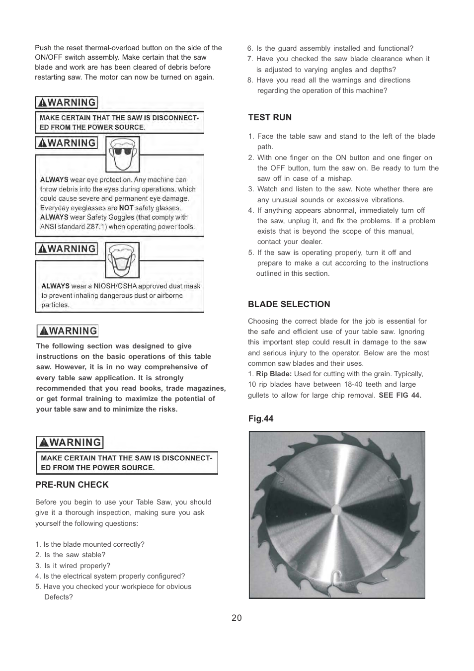 RIKON Power Tools 10-201 User Manual | Page 20 / 40