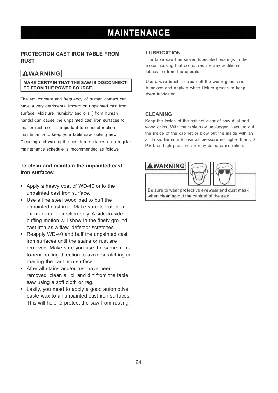 RIKON Power Tools 10-201 User Manual | Page 24 / 40