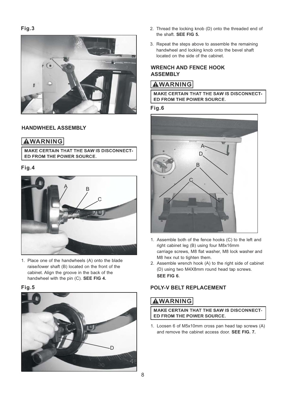 RIKON Power Tools 10-201 User Manual | Page 8 / 40