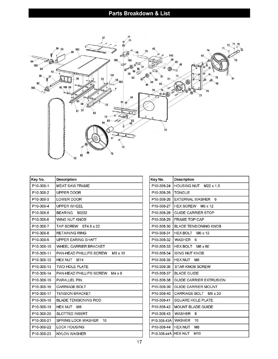 RIKON Power Tools 10-308 User Manual | Page 17 / 20