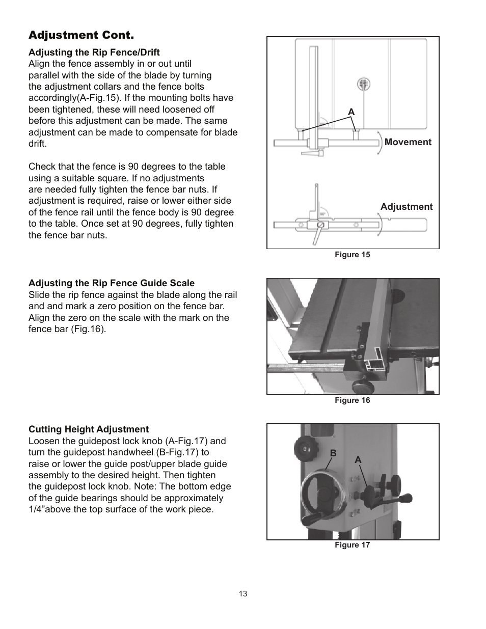 RIKON Power Tools 10-315 User Manual | Page 13 / 28
