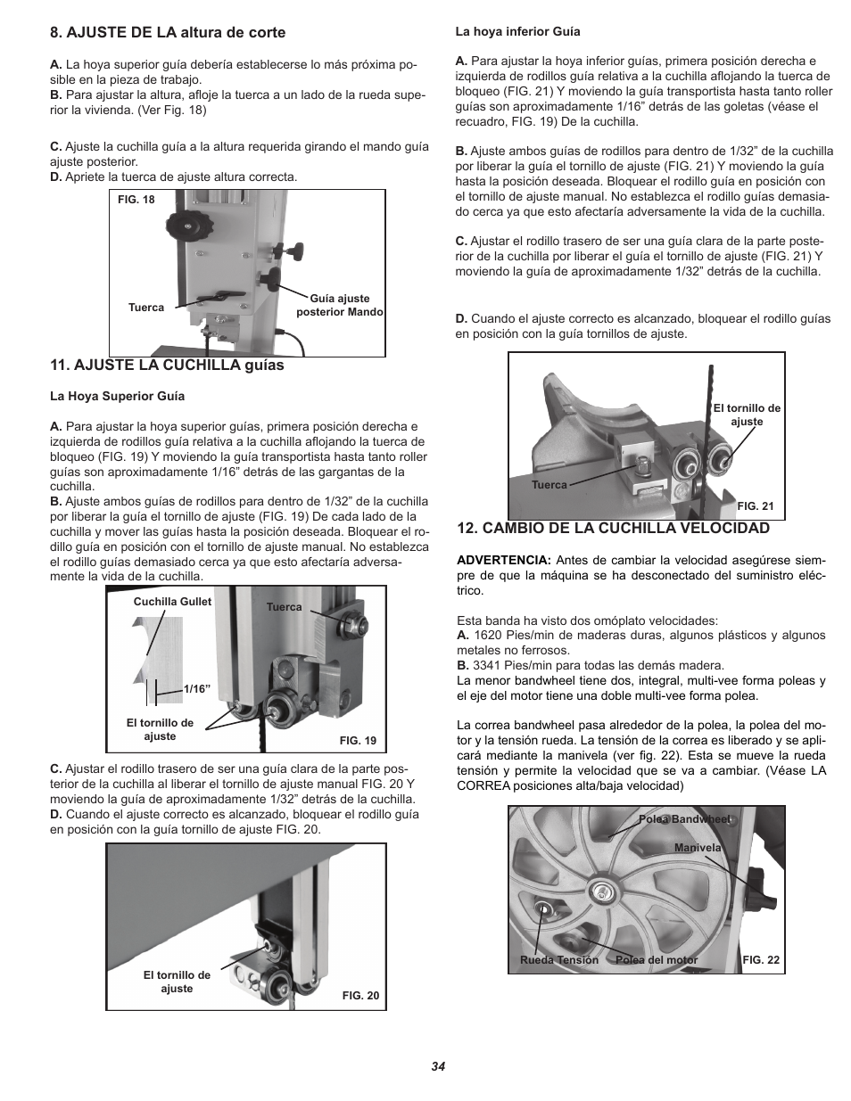 RIKON Power Tools 10-321 User Manual | Page 34 / 52