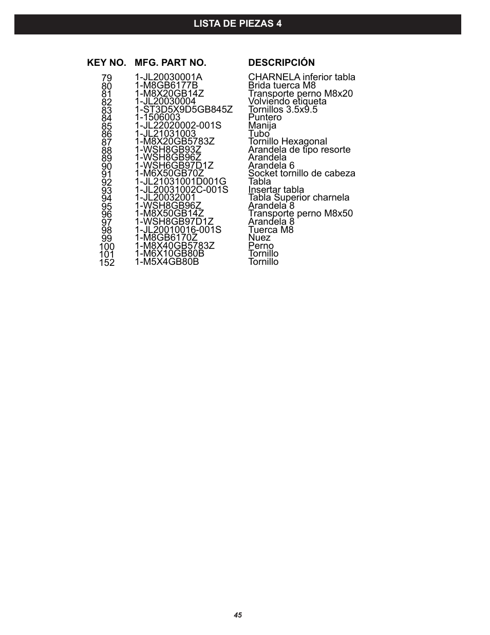 RIKON Power Tools 10-321 User Manual | Page 45 / 52