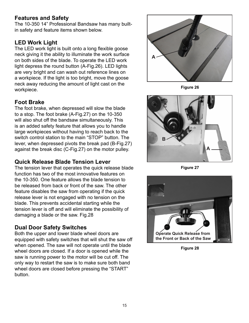 RIKON Power Tools 10-350BAL User Manual | Page 15 / 32