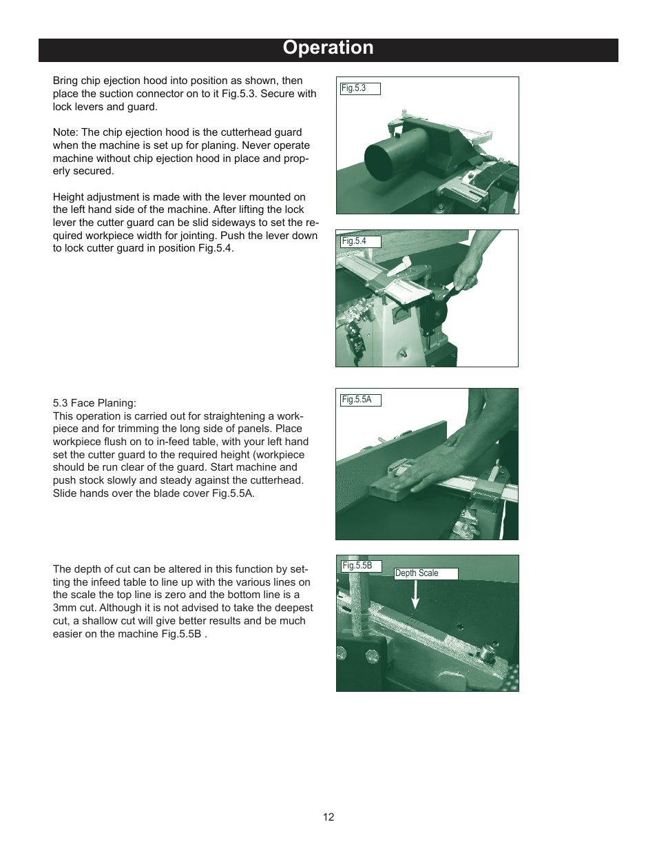 Operation | RIKON Power Tools 25-010 User Manual | Page 12 / 26