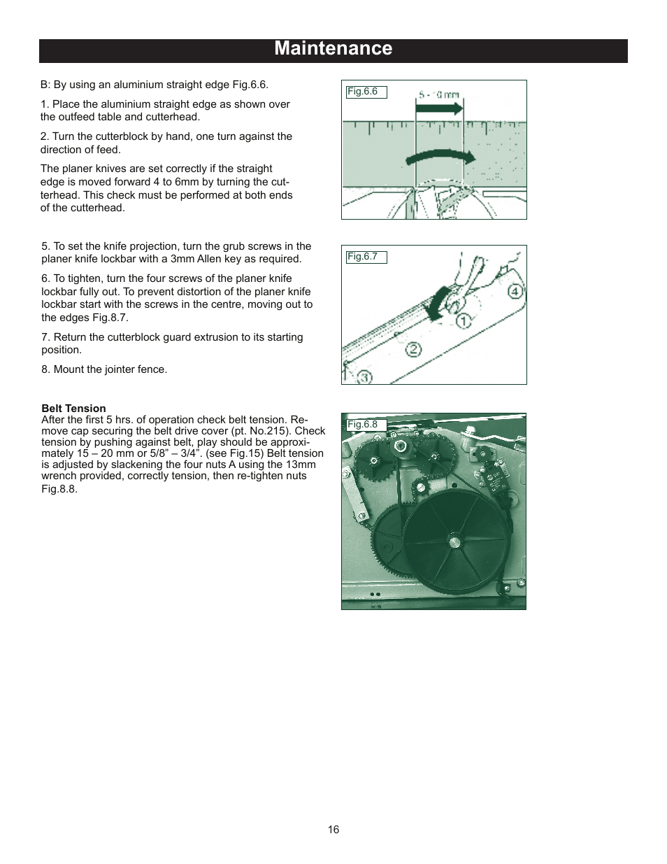 Maintenance | RIKON Power Tools 25-010 User Manual | Page 16 / 26
