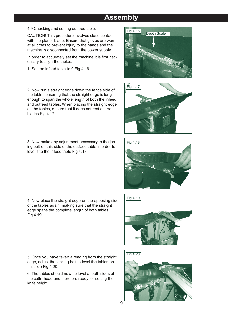 Assembly | RIKON Power Tools 25-010 User Manual | Page 9 / 26
