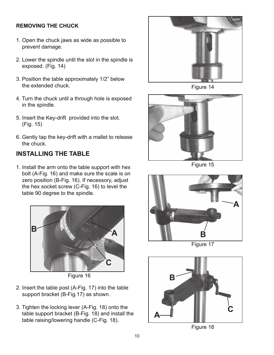 Ac b b a, Ab c | RIKON Power Tools 30-120 User Manual | Page 10 / 20