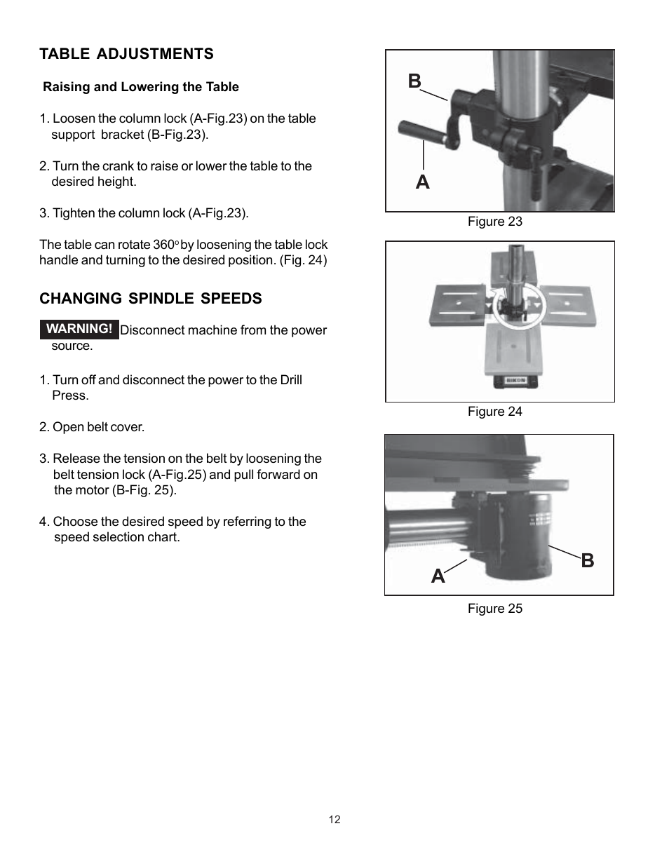 RIKON Power Tools 30-140 User Manual | Page 12 / 21