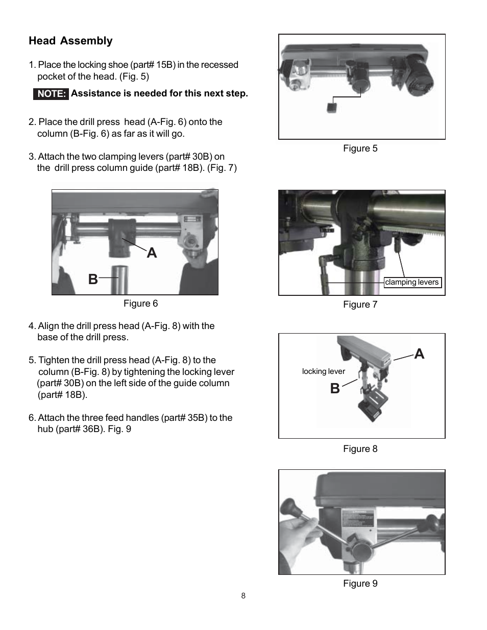 RIKON Power Tools 30-140 User Manual | Page 8 / 21