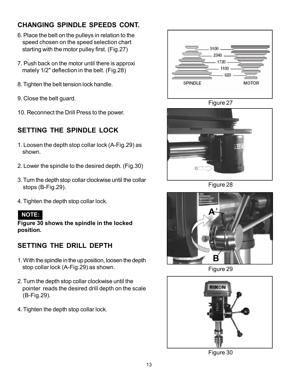 RIKON Power Tools 30-251 User Manual | Page 13 / 21