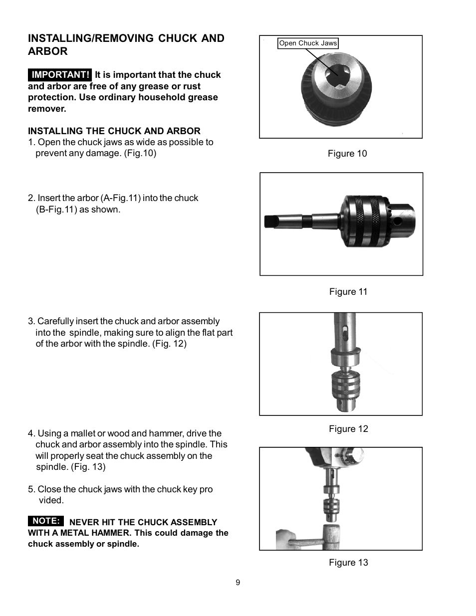 RIKON Power Tools 30-251 User Manual | Page 9 / 21