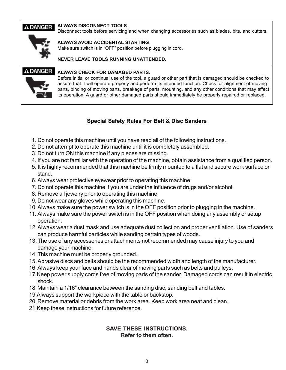 RIKON Power Tools 50-120 User Manual | Page 3 / 18